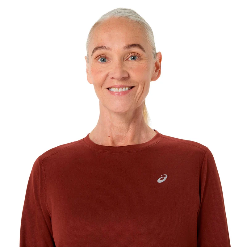 Core Laufshirt Damen - dunkelrot