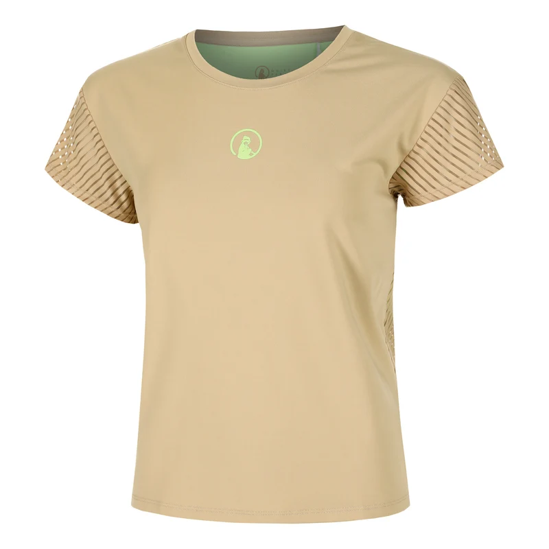 Wild Cross T-Shirt Damen-Beige,Neongrün
