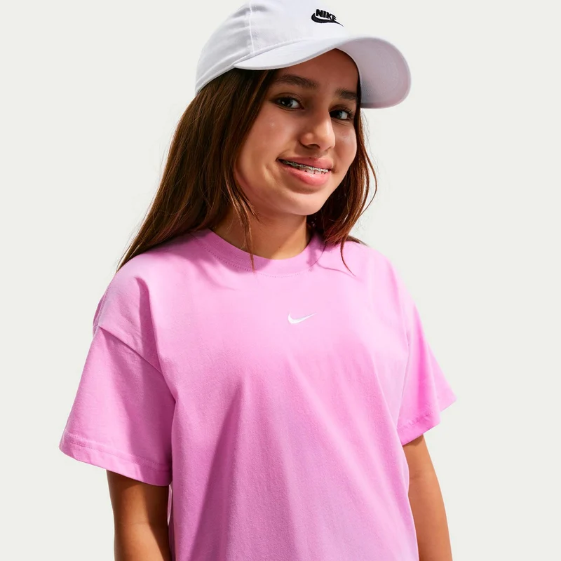 Boxy Essential T-Shirt Kinder-flieder