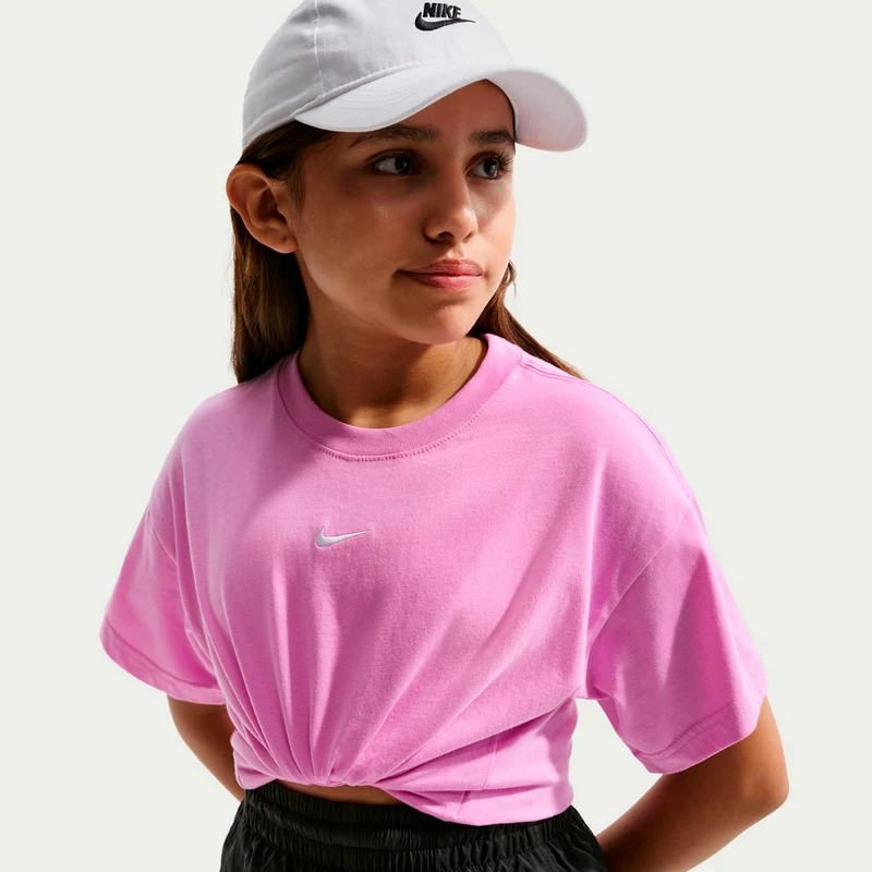 Boxy Essential T-Shirt Kinder-flieder