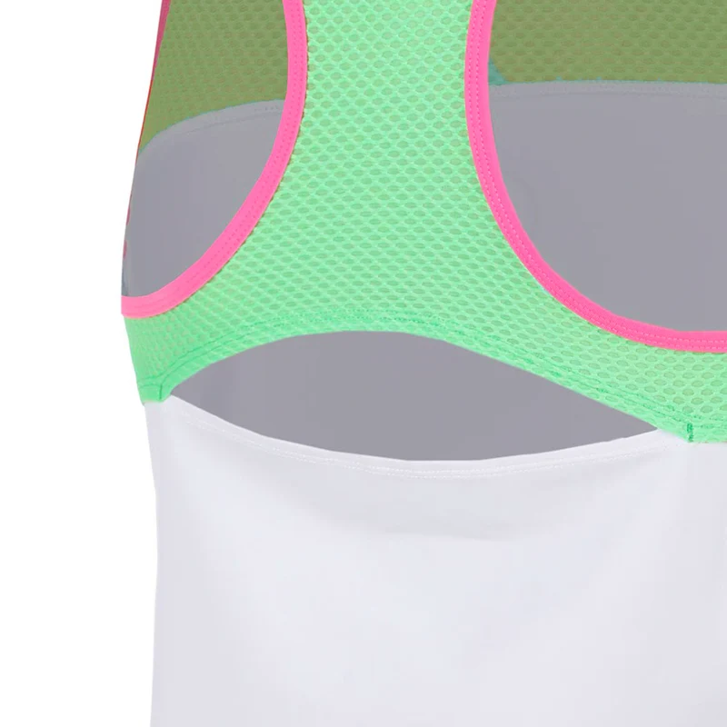 Joy Racerback Tank-Top Damen - grün, pink
