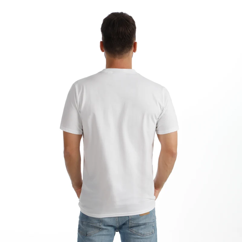 Crush Scraped T-Shirt Herren-weiß, grün