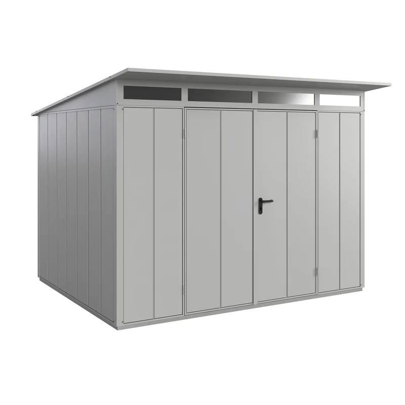 Set Berry Modern-P,Typ 3 Gerätehaus-Weißaluminium