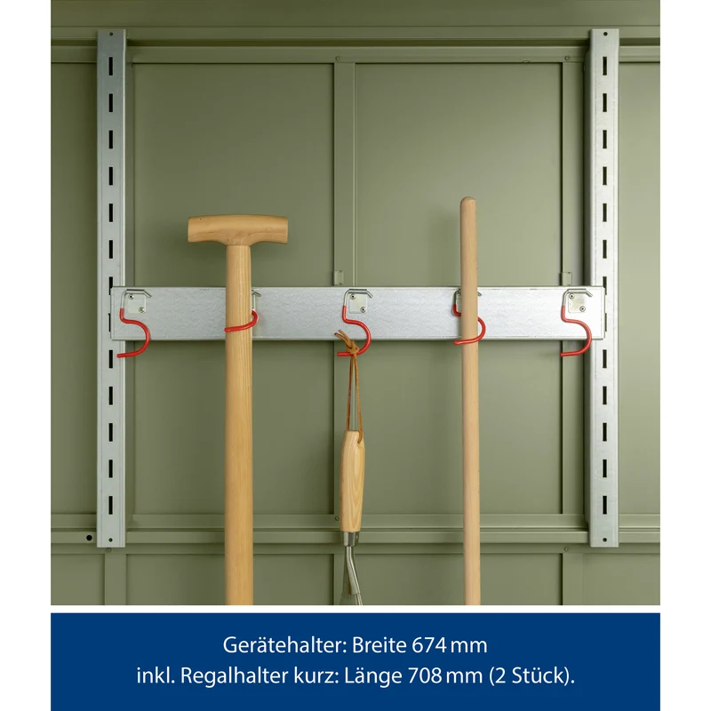 Regalhalter Inkl. Gerätehalter-Silber