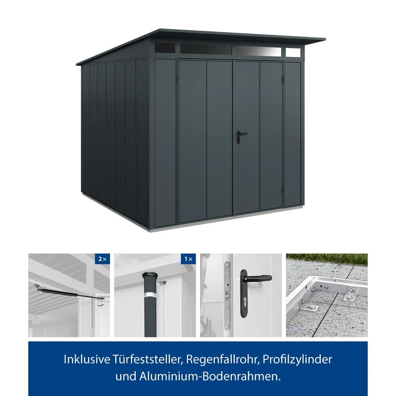 Set Berry Modern-P,Typ 2 Gerätehaus-Anthrazit