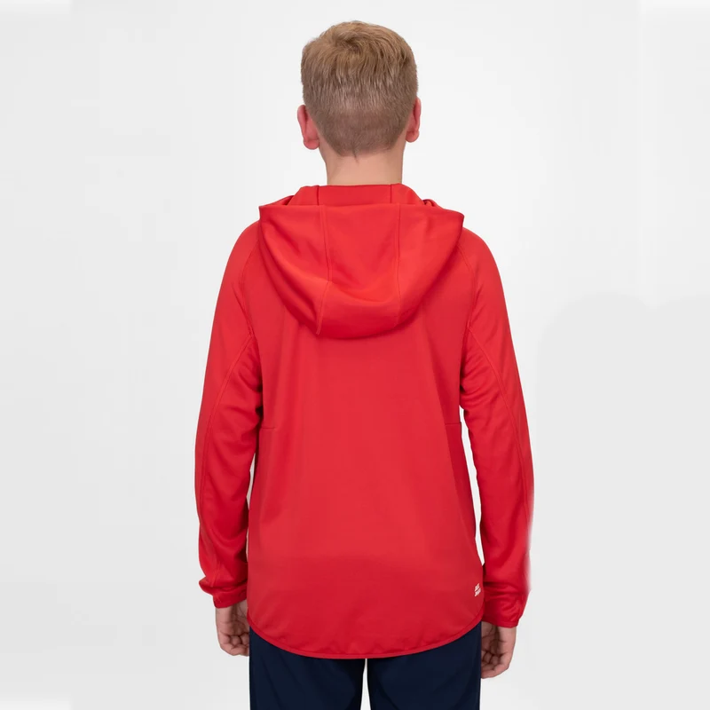 Crew Hood Trainingsjacke Jungen-Rot