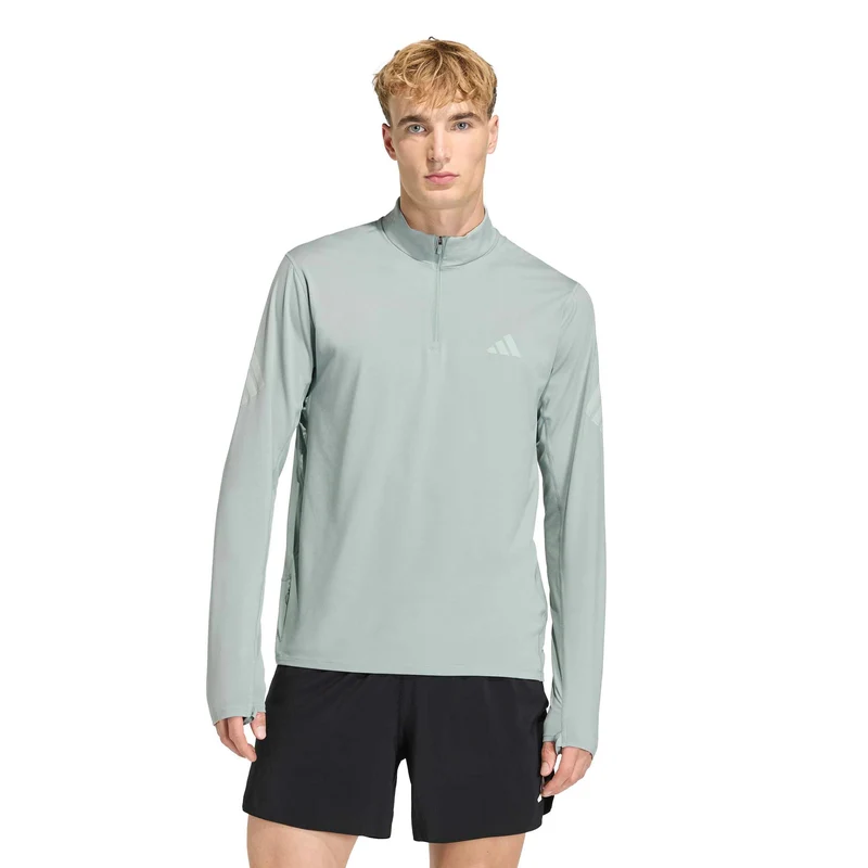 adi365 Zip Laufshirt Herren-mint
