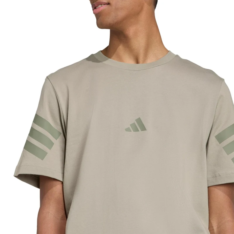 3Stripes Regular T-Shirt Herren-beige