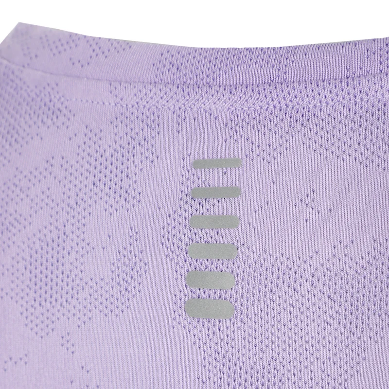 Launch Jacquard Laufshirt Damen-transparent