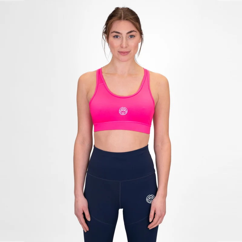 Crew Medium Support Sport-BH Damen-Pink