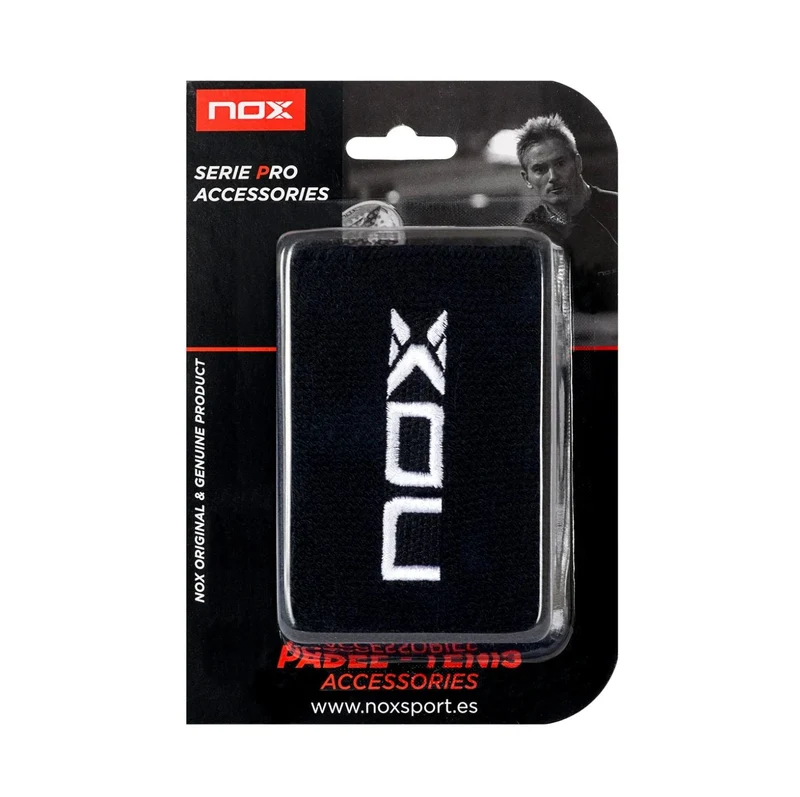 Nox Wristbands (2 pcs., Black with white logo)