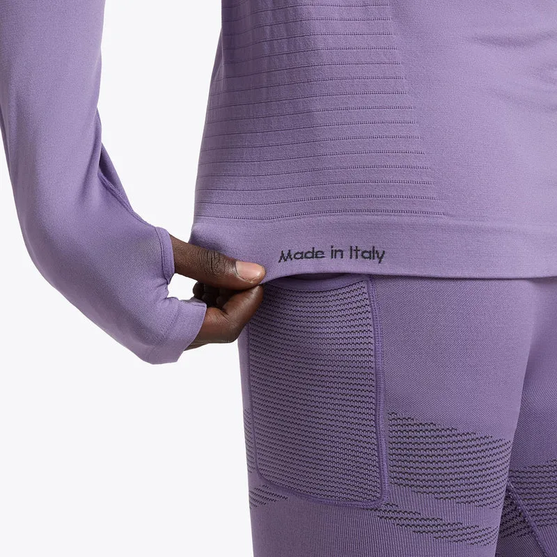 1/2 Zip Stratouno Longsleeve Herren - violett