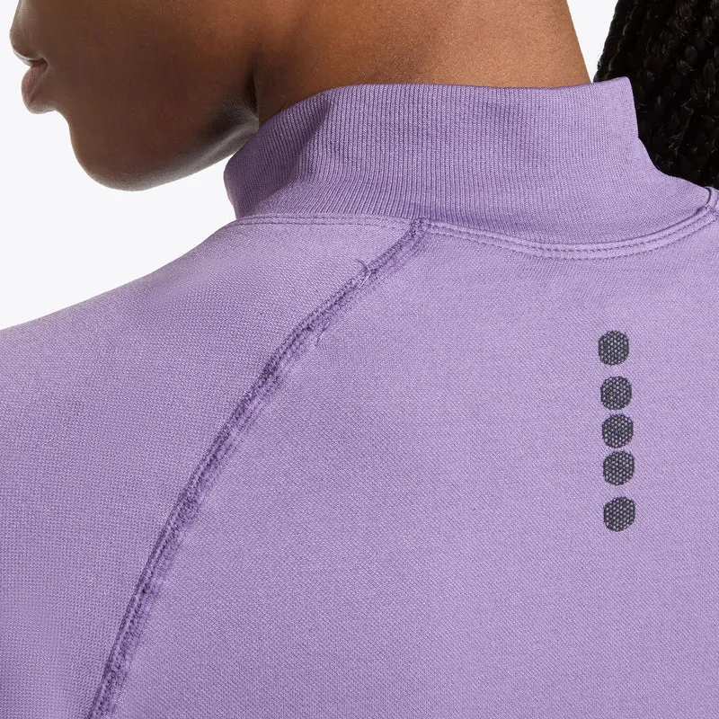 1/2 Zip Stratouno Longsleeve Damen - violett