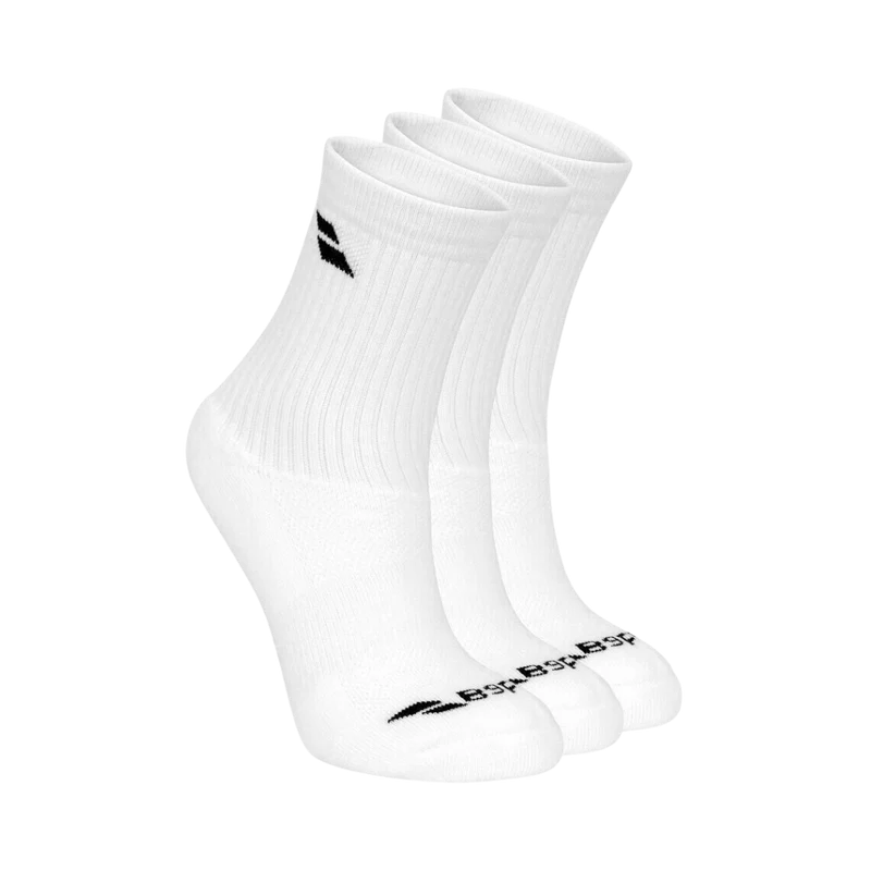 Babolat 3 Pairs Pack Socken – Weiß