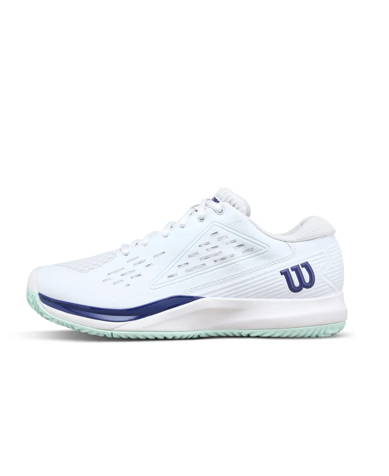 Wilson Rush Pro Ace Junior All Court Tennis Shoe - White/Bay/Skipper Blue
