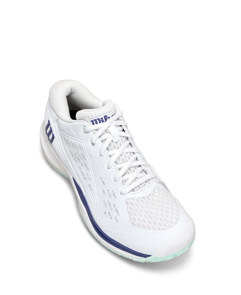 Wilson Rush Pro Ace Junior All Court Tennis Shoe - White/Bay/Skipper Blue