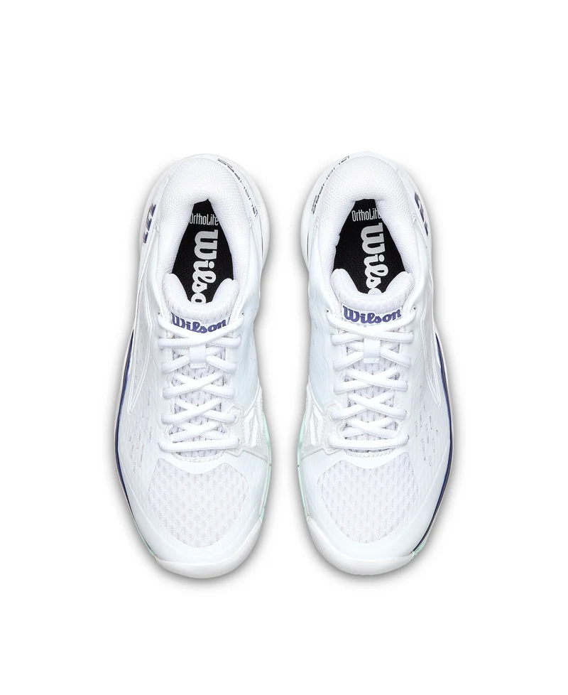 Wilson Rush Pro Ace Junior All Court Tennis Shoe - White/Bay/Skipper Blue