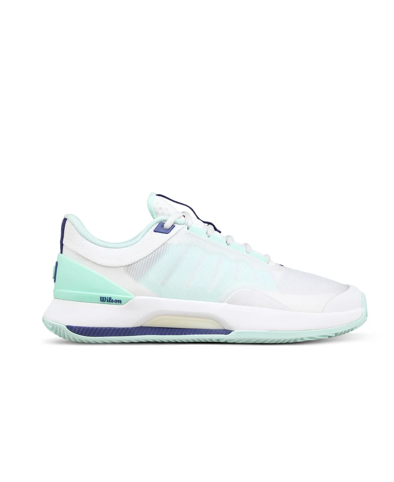 Wilson Intrigue Tour Clay Tennis Shoes (Ladies) - White/Bay/Skipper Blue