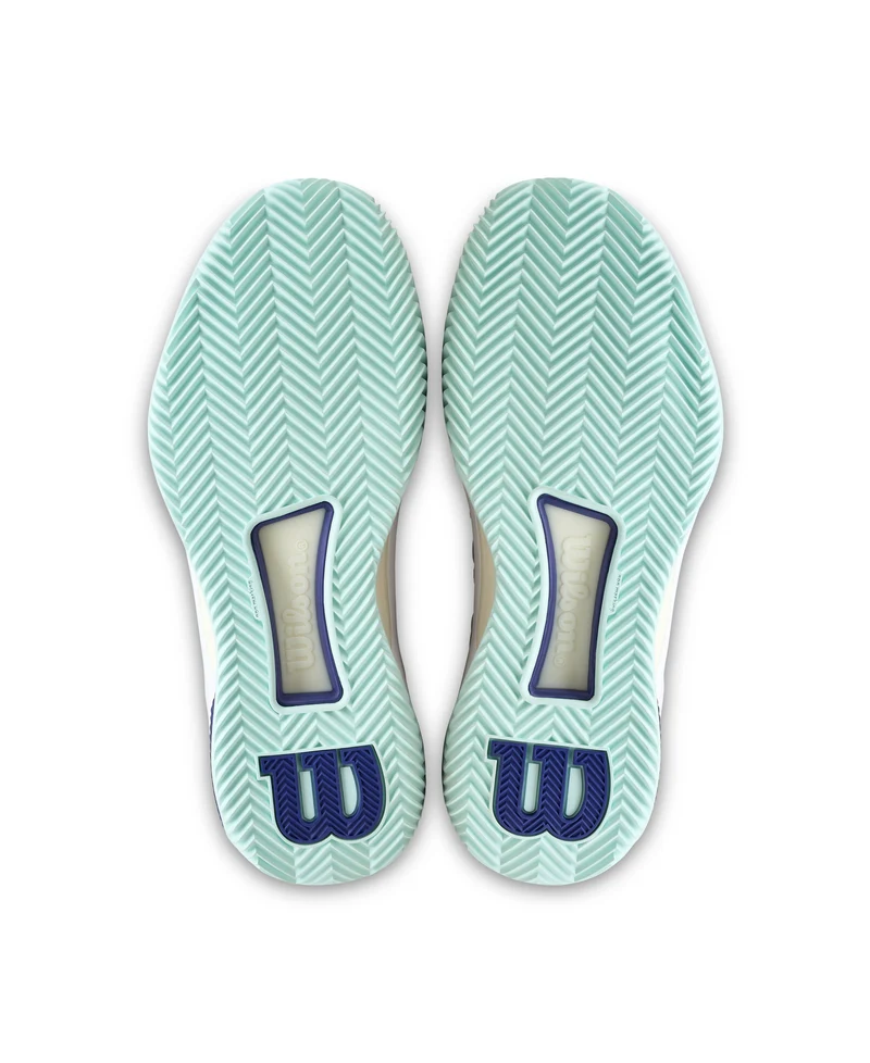 Wilson Intrigue Tour Clay Tennis Shoes (Ladies) - White/Bay/Skipper Blue