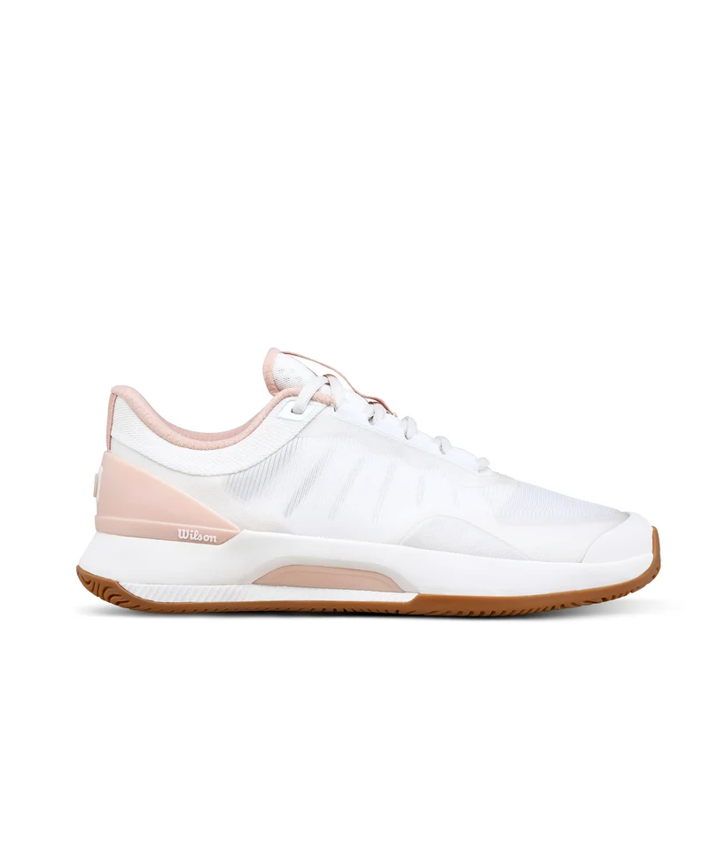 Wilson Intrigue Tour All Court Tennis Shoes (Ladies) - White/Cameo Rose/Gum