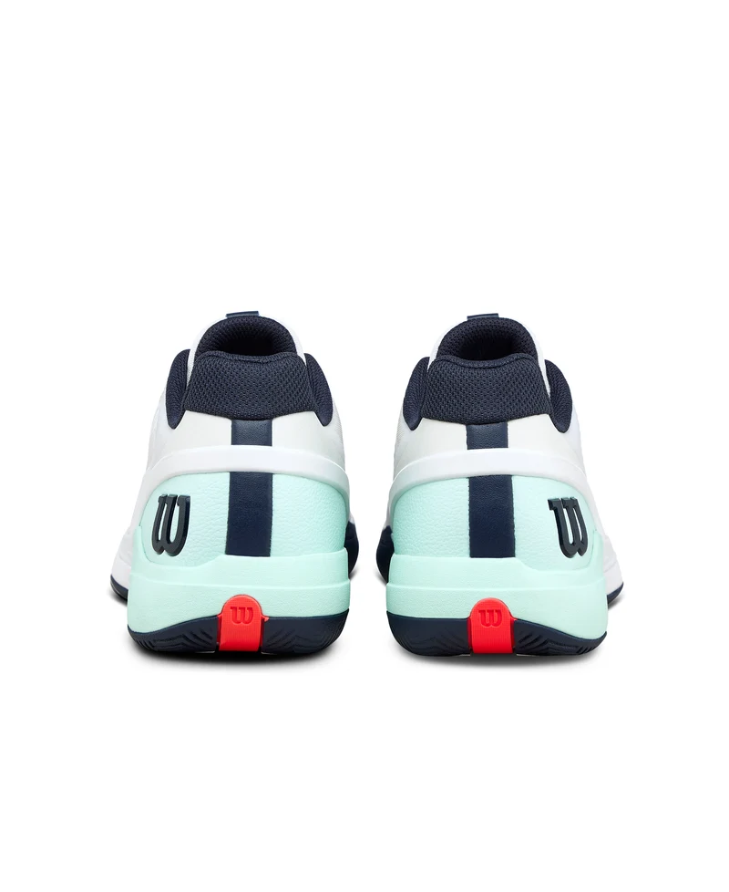 Wilson Rush Pro 5 All Court Tennis Shoes (Mens) - White/Bay/Fiery Coral