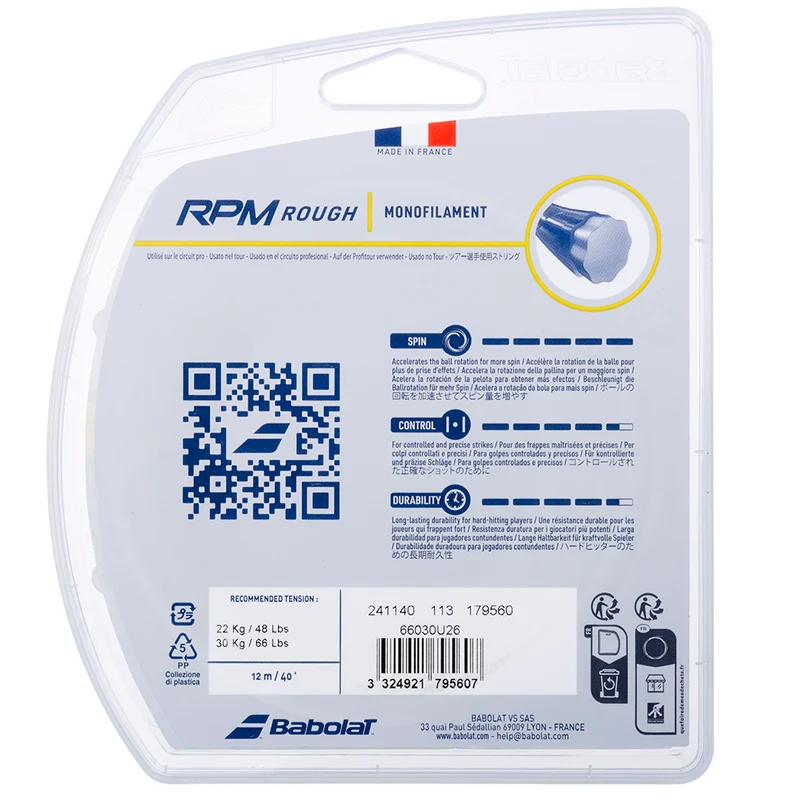 Babolat RPM Rough Yellow 1.25
