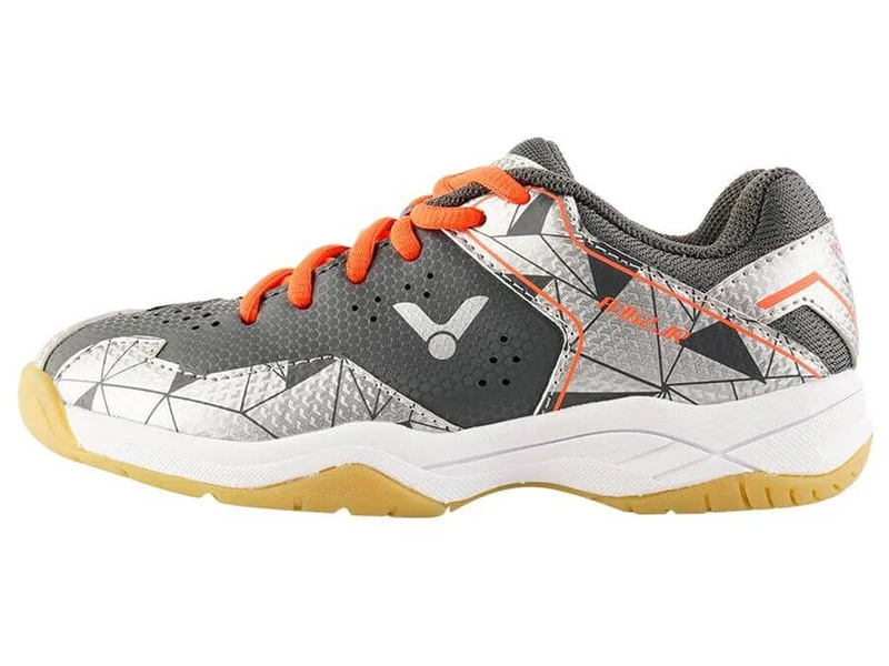 Victor A362JR CS Junior Badminton Court Shoes (Anthracite/Glossy Silver)