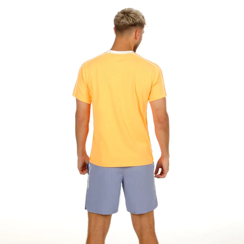 Glow Topspin V-Neck T-Shirt Herren - orange