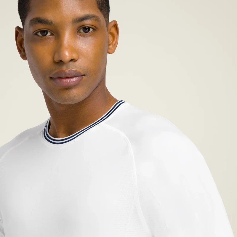 Court Performance Crew T-Shirt Herren-Weiß