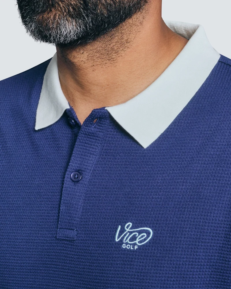 Vice Golf Waffle Polo