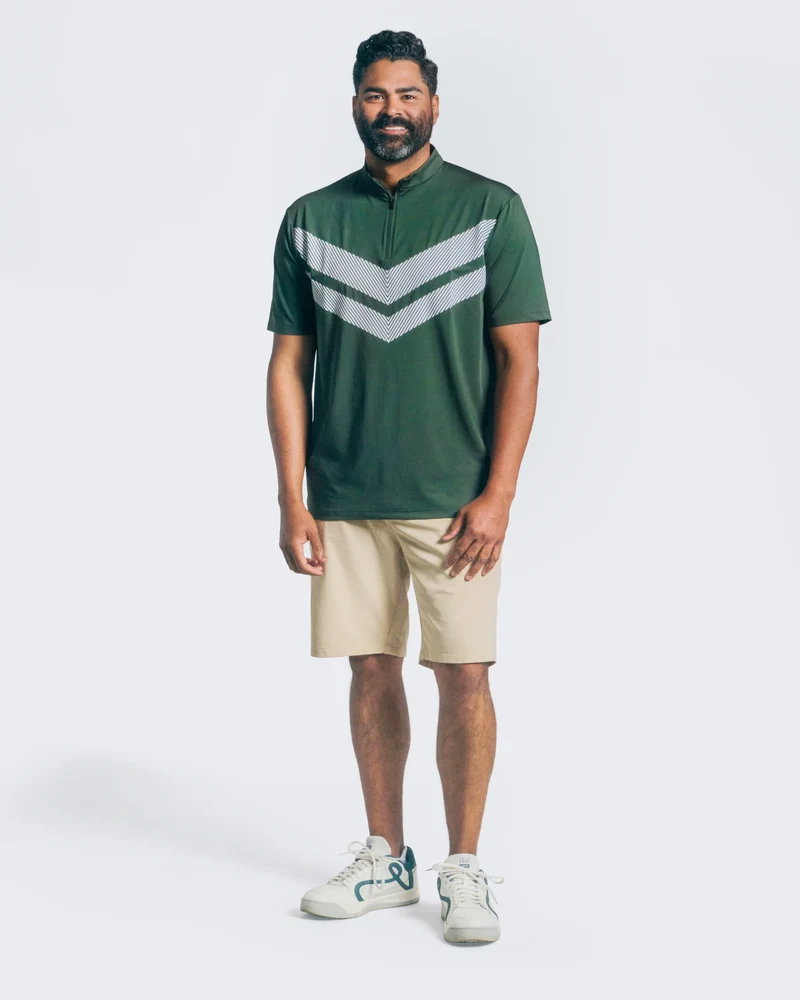 Vice Golf Camo Quarter Zip Polo