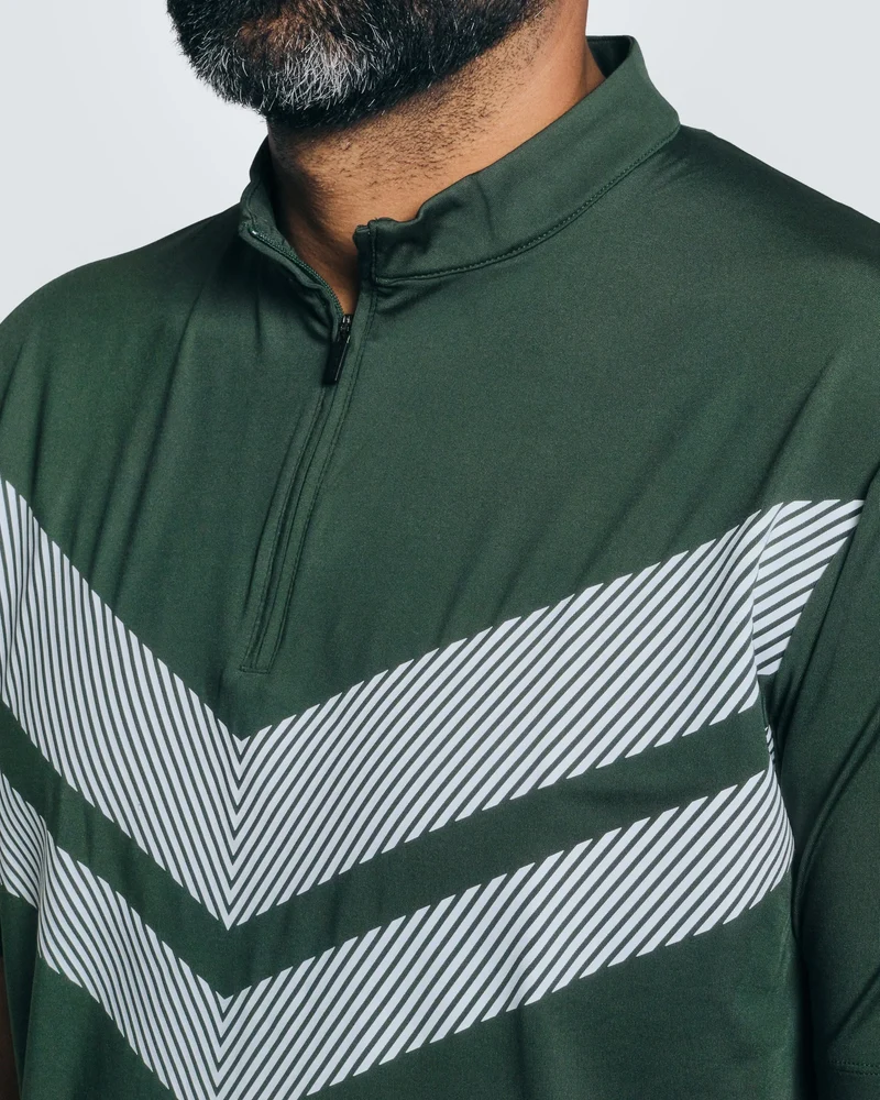 Vice Golf Camo Quarter Zip Polo