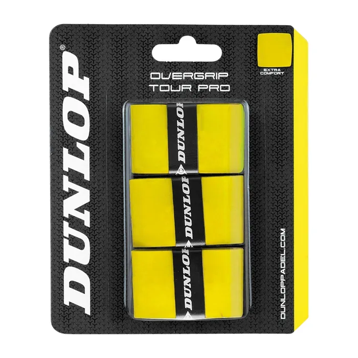 DUNLOP TOUR PRO Overgrips 3er Pack Gelb