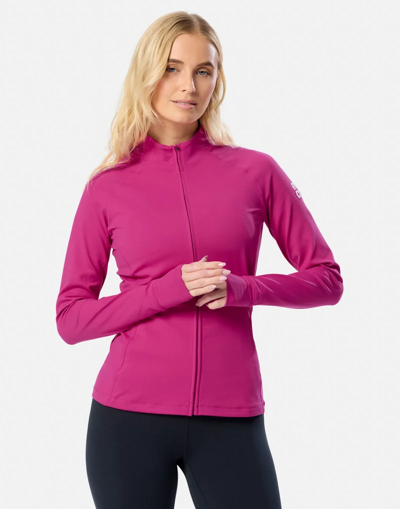 Gym+Coffee Relentless Full Zip (Ladies) - Sunrise Pink