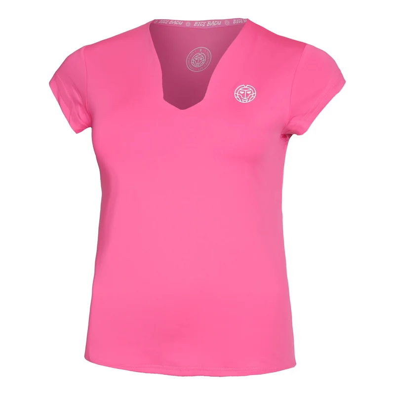Bella 2.0 Tech V-Neck T-Shirt Damen-Pink,Weiß