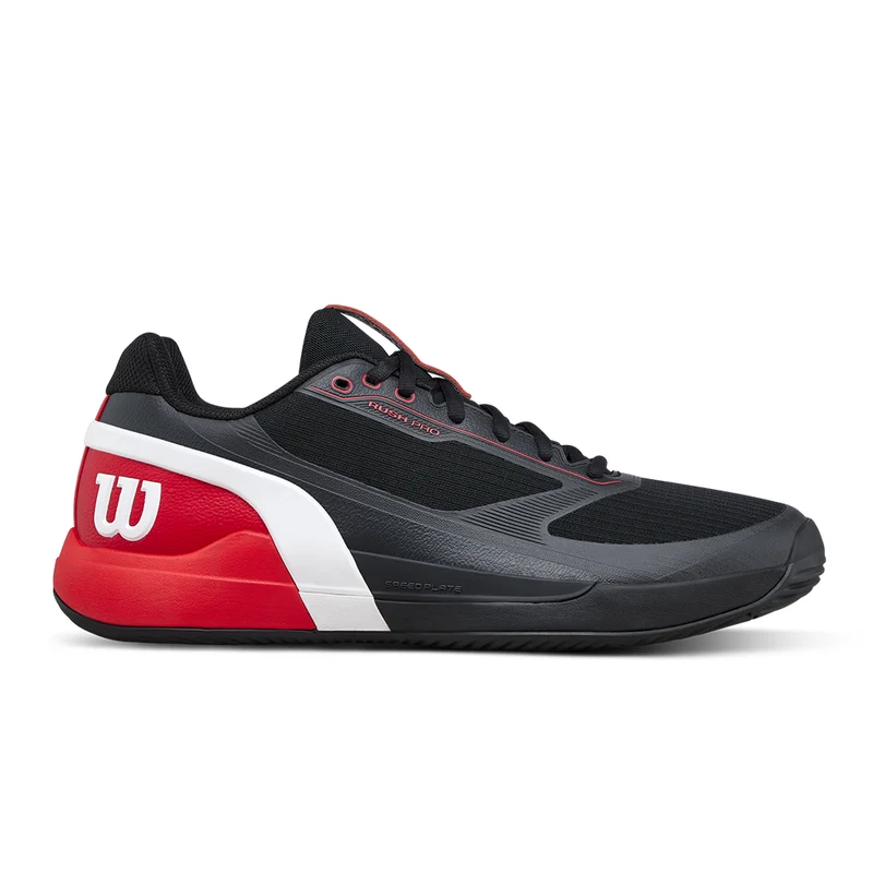 WILSON RUSH PRO 5 PADEL Black/Red SS26 (Zapatillas)