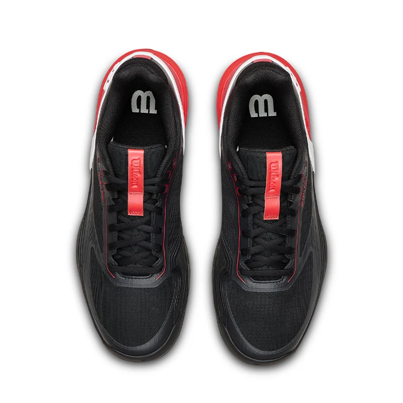 WILSON RUSH PRO 5 PADEL Black/Red SS26 (Zapatillas)