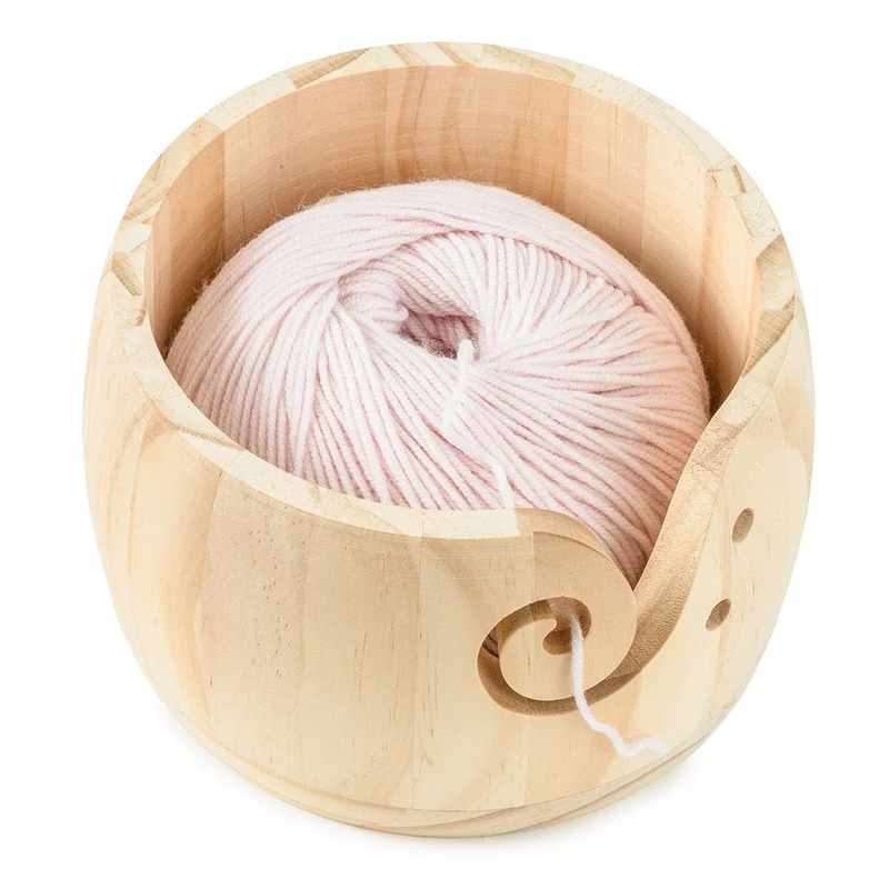 Garnschale aus Holz