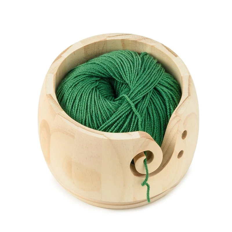 Garnschale aus Holz
