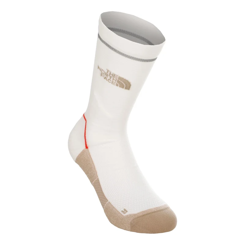 Trail Run Merino Crew Laufsocken Unisex - creme, braun