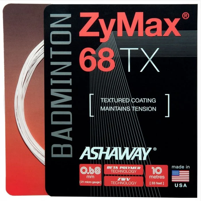 Ashaway Zymax 68 TX Badminton String Set (10m)
