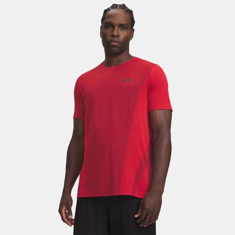 Vanish Seamless T-Shirt Herren - rot, schwarz