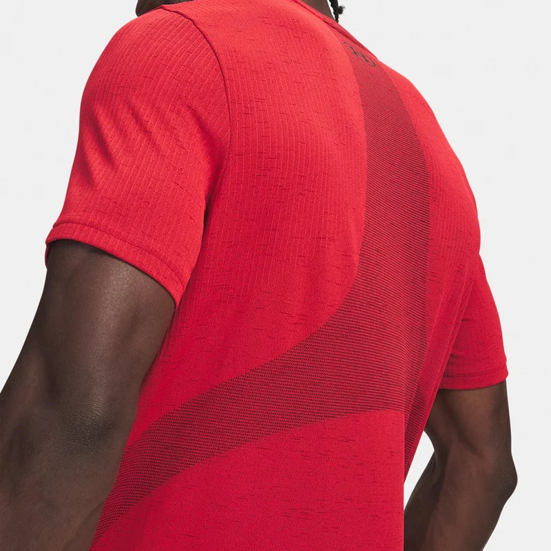 Vanish Seamless T-Shirt Herren - rot, schwarz