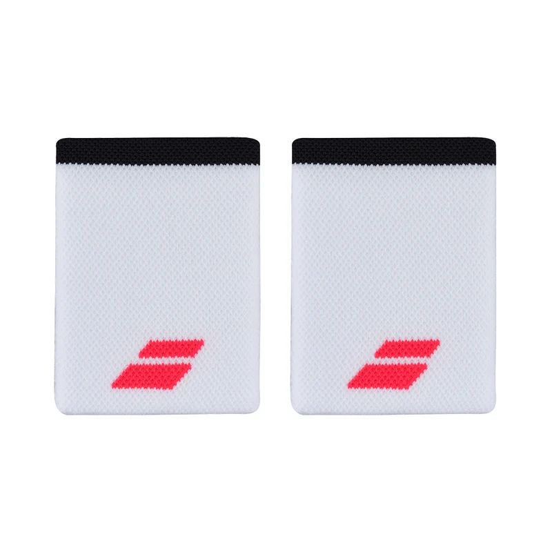 Muñequeras BABOLAT LOGO JUMBO Blanco/Rojo