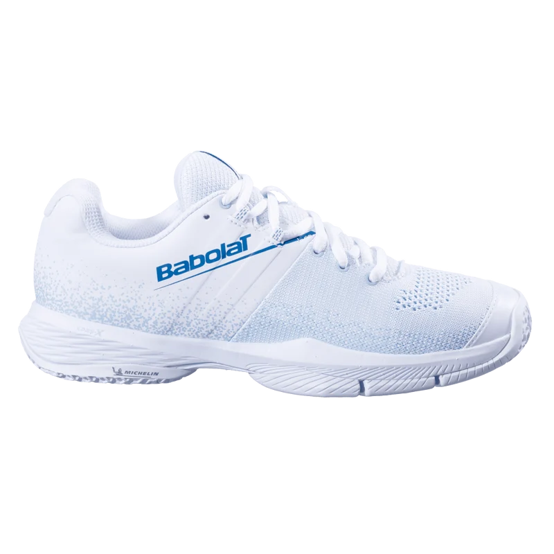 BABOLAT SENSA WOMEN Blanco/Azul SS25 (Zapatillas)