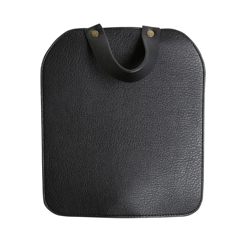 Taschenklappe mit Magnetknopf - Schwarz/Bronze