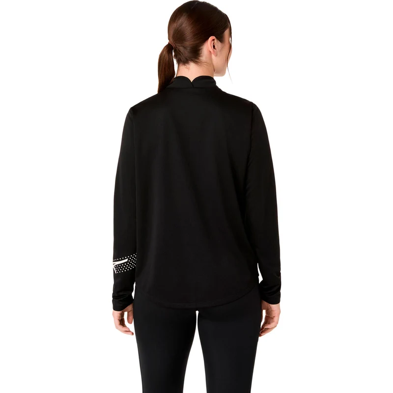 Icon 1/2 Zip Laufshirt - schwarz