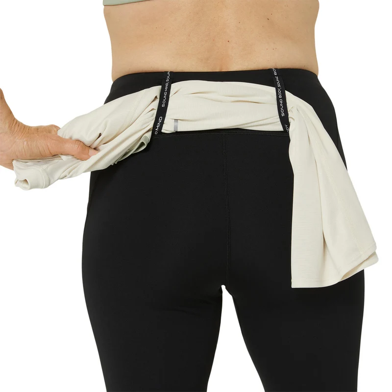 Road High Waist Lauftight Damen-schwarz
