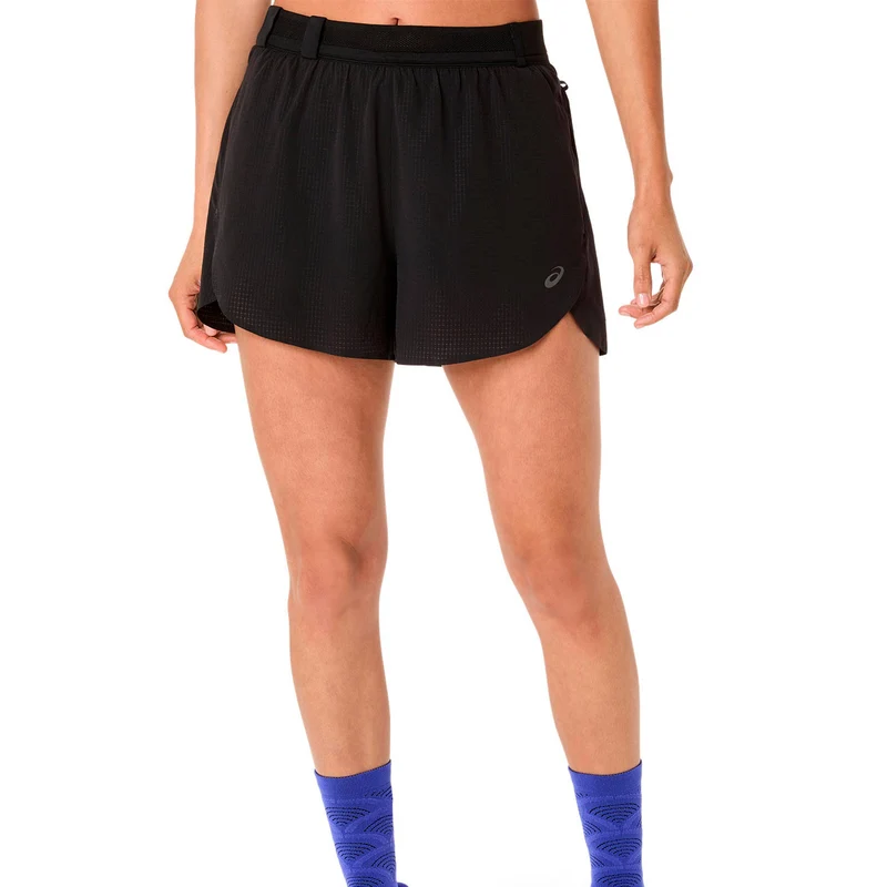 Metarun Split Laufshorts Damen-schwarz