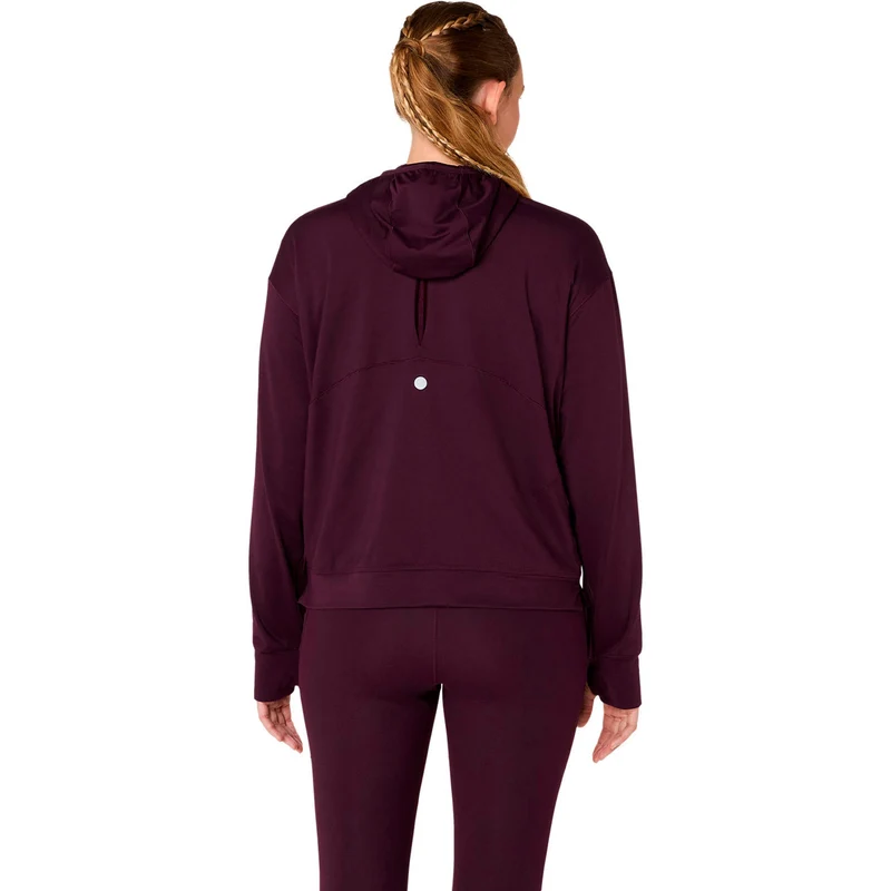 Nagino Winter Hoodie Laufshirt - weinrot
